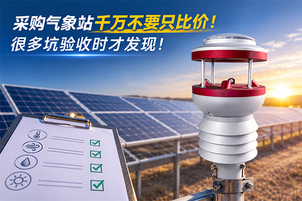 采购气象站千万不要只比价！很多坑验收时才发现！